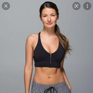 Lululemon front zip bra